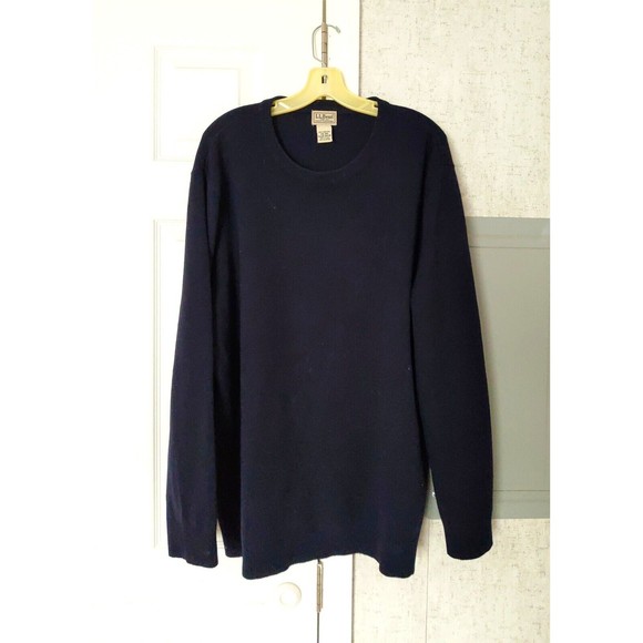 L.L. Bean Other - Ll Bean Men's Lambs Wool Sweater XXL Dark Blue
